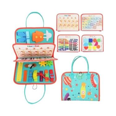 Imagem de Livro De Atividades De Feltro Para Viagem Montessori, Placa Silenciosa