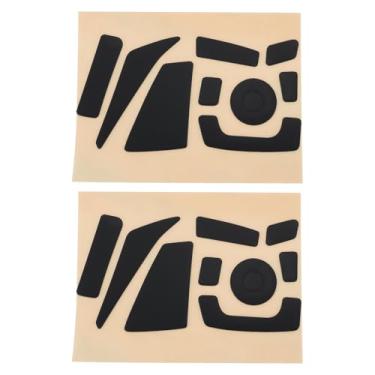 Imagem de SING F LTD 2 conjuntos de tapetes de substituição para mouse compatíveis com Saitek Mad Catz R.A.T 4 4+/6 6+/8 8+ RAT3 RAT5 RAT7 RAT9