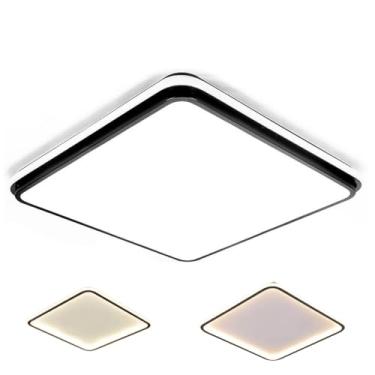 Imagem de Plafon Lustre LED 3 em 1 Sobrepor Decoraçao Moderno Iluminaçao Casa Quarto Sala de Estar Residencial Empresarial Recepçao