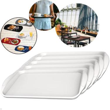 Imagem de Kit com 12 Bandeja Multiuso Retangular 44x30,7 cm Resistente Restauran