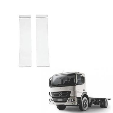 Imagem de Defletor Lateral Mb Atego Cabine Simples Bolha Com Suportes - Rodoplas