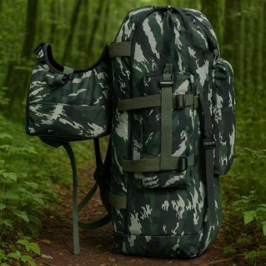 Imagem de Mochila Trilha Camping Viagem Esportes Radicais Motoqueiro Reforçada R