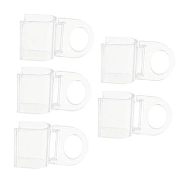 Imagem de ＫＬＫＣＭＳ 5 peças de clipes para persianas de enrolar, cortina de anel para pendurar, persianas de enrolar com alça transparente, clipes de puxar para baixo