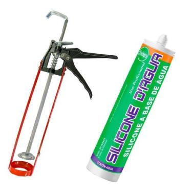 Imagem de Kit Silicone Branco Com Aplicador  - Sbrix
