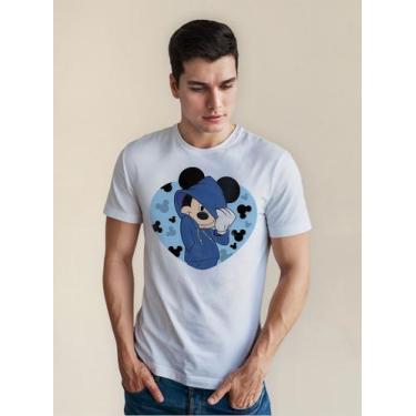 Imagem de Camiseta Masculina Manga Curta Em Algodão Mickey Capuz - mistermah, Br