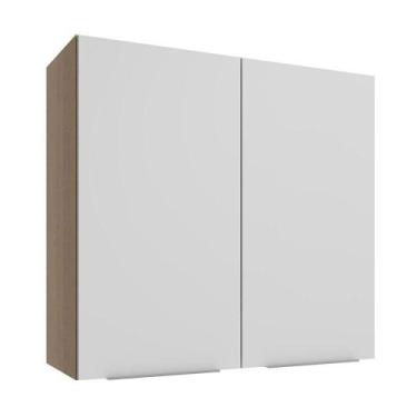 Imagem de Armário Aéreo 70 Cm 2 Portas Rustic/branco Stella - MADESA