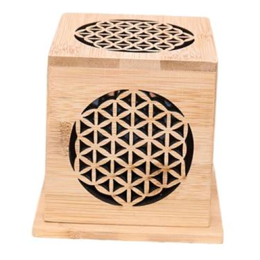 Imagem de BLWOTMOR Estojo para Queimador de Incenso Vazado, Colecionável, Porta-incenso, Ornamento de Bambu para Spa, Sala de Estar, Casa de Chá, Mesa, Peça Central, Style a, Tamanho real