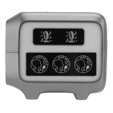 Imagem de Heayzoki Alto -falante Bluetooth Com Som HiFi, Carregador Sem Fio 15W, Cancelamento de Ruído BT 5.0, Despertador Digital, Bateria de 1200mAh, Luz Colorida, Alto -falante Portátil para (cinza)