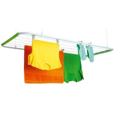 Imagem de Varal de teto monaco aço branco 1,40x0,56 * - secalux