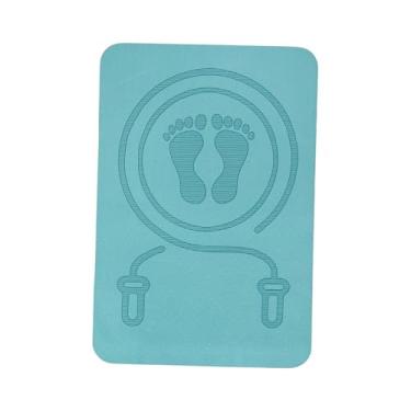 Imagem de RNXRZANK Tapete de Pular Corda para Academia em Casa 60x40 Cm para Homens E Mulheres, Azul