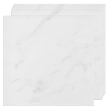 Imagem de Retire e cole o piso de 30 cm x 30 cm, revestimento de vinil autoadesivo resistente ao desgaste para cozinha, quarto, sala de estar, 30 peças