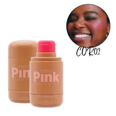 Imagem de Blush Stick Cremoso Pink 21 Alta Pigmentação Multifuncional, COR 2