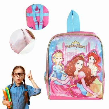 Imagem de Lancheira Térmica Princesas Mágicas Rosa Reforçada Escola - Clio Style