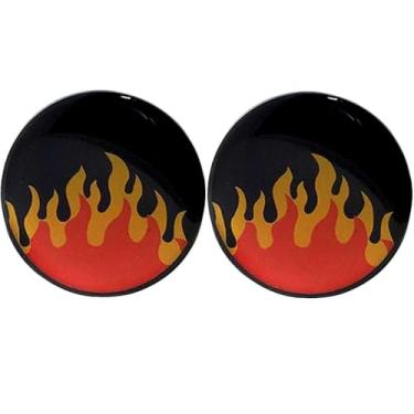 Imagem de MoDTanOiz - Flesh tunnels (1 par apenas) Logotipo acrílico alargador auricular alargador duplo tamanho disponível 8 g (3 mm) a 1 3/16" (30 mm) Escolha o tamanho e o estilo, 1/2" = 12mm, epóxi