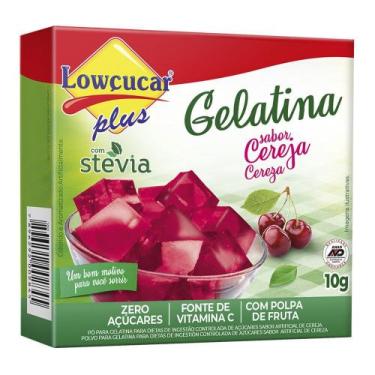 Imagem de Gelatina em Pó Sabor Cereja Lowçucar 10g