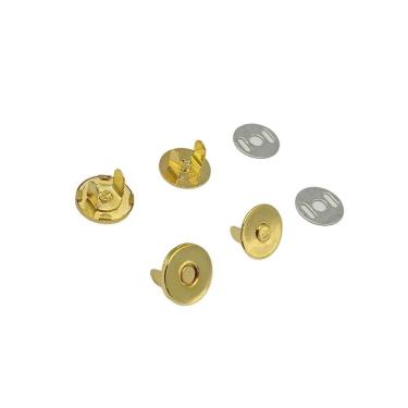 Imagem de Botão Imã Fino 14Mm Ouro - 100 Und