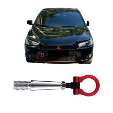 Imagem de Tow Hook Esportivo Engate Reboque Japons Lancer Evo Vermelho - Estilo 