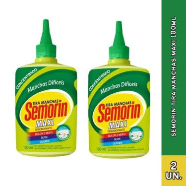 Imagem de Semorin Maxi Tira Manchas de Tecidos e Roupas 100ml, 2und