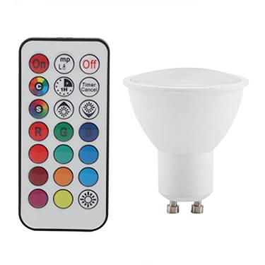 Imagem de FTVOGUE GU10 LED Mudança de Cor Lâmpada RGB RGB Warm White Humor Ambiance Iluminação para Iluminação Embutida de Pista