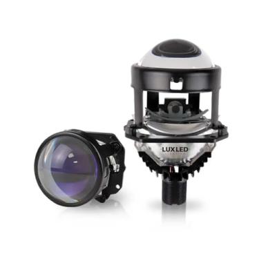 Imagem de Par Projetor Bi-LED Universal 2,5" Retrofit Farol Automotivo H4 H7 – Alta e Baixa