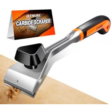 Imagem de JETMORE Ferramenta raspadora, raspador de carboneto de 6,5 cm, raspador de tinta para madeira, metal, concreto, raspador de madeira, raspador de carboneto para madeira, raspador de cola, 2 lâminas