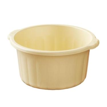 Imagem de FashionCha Bacia para escalda-pés, pedicure, spa para pés, banheira portátil resistente, banheira de imersão para massagem relaxante em casa, Amarelo