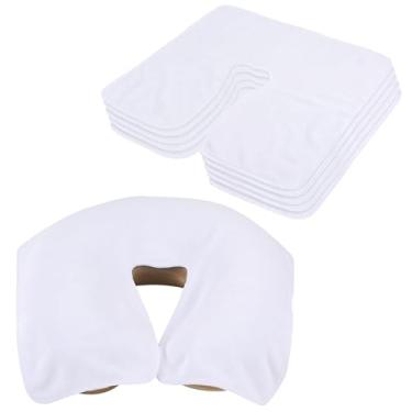 Imagem de SINLAND Capa de suporte de rosto de microfibra, tamanho grande, macia e reutilizável, capa de massagem antiaderente adequada para qualquer mesa de massagem e cadeira de massagem