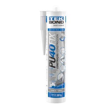 Imagem de Selante Poliuretano Cola PU 40 Fix Cinza Tekbond 387g 280ml