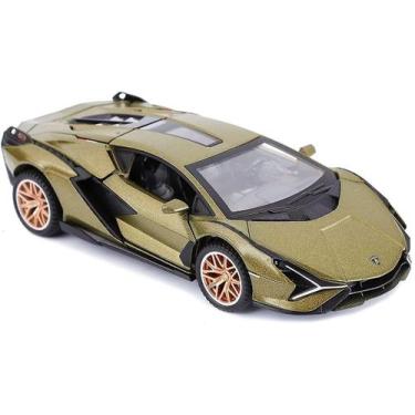 Imagem de Carro de brinquedo modelo de metal Lamborghini Sian FKP37 com luz e so