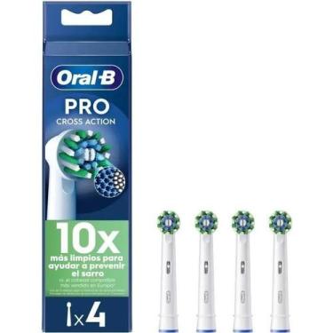 Imagem de Cabeças de escova de dentes elétricas Oral-B Cross Action Pro 4 peças