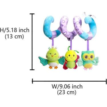 Imagem de Baby Activity Spiral Pelúcia Carrinho de Bebê Brinquedo, Brinquedos de