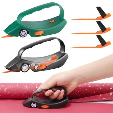 Imagem de Cortador de papel de embrulho LIZAAL, pacote com 2 lâminas, preto e ve