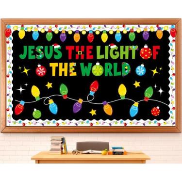 Imagem de Quadro de avisos de Natal ojustbeok Jesus Light of World