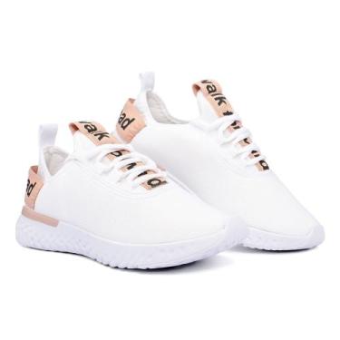 Imagem de Tênis Esportivo Walk Super Leve e Confortável Masculino - DS, Branco n