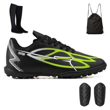 Imagem de Kit Chuteira Masculina Society + Mochila + Meião + Caneleira - Light, 