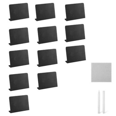 Imagem de Cartões de mesa para cafeteria, padaria, portátil, regravável, mini quadro-negro, placas, crachás, nomes, bolo, sobremesa, etiqueta, mensagem, quadro-negro (A)