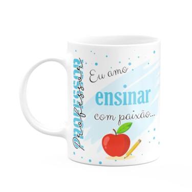 Imagem de JPS INFO, Caneca de Profissões - Sou professor - 325ml - branca