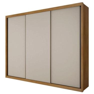 Imagem de Guarda Roupa Casal Palazzo 3 Portas 6 Gavetas Cumaru 25 Fendi - Horizonte