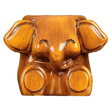 Imagem de Porta-canetas, organizador de mesa de resina com design de elefante de 13 x 11 x 10 cm