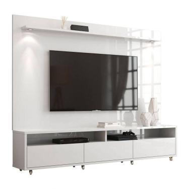 Imagem de Rack Com Painel Aspen Branco - Moveisaqui