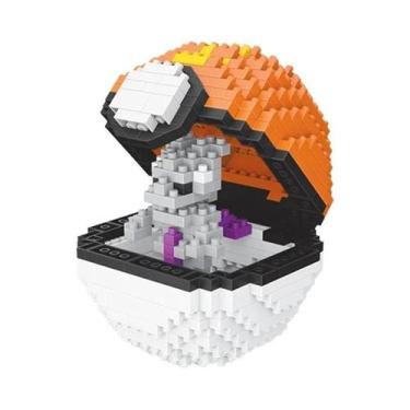 Imagem de Novo 20 estilos poke bola blocos pequenas partículas mini construção m