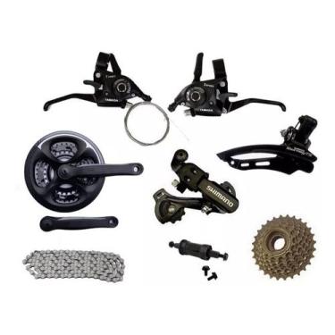Imagem de  21 Vel Kit Pedivela Câmbios Shimano Passador Rapid Fire Gta - Shimano