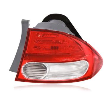 Imagem de Conjunto de luzes traseiras externas direitas compatível com Honda Civic Sedan de 4 portas 2009 2010 2011 / híbrido estilo OE substituição para 33501SNAA02