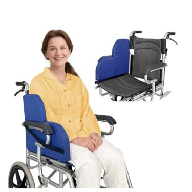 Imagem de Mybow Suporte lateral para cadeira de rodas e enchimento de lacunas, almofada de espuma de proteção lateral fina de 3,8 cm para idosos, suporte contornado para sentar na vertical, alívio de pressão e