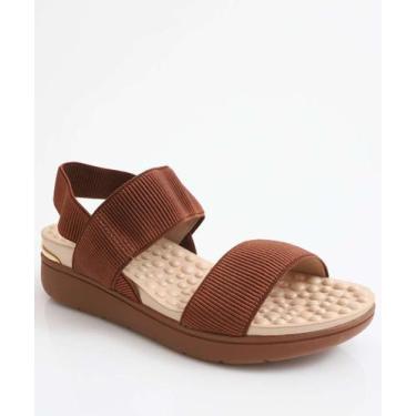 Imagem de Sandália Feminina Flatform Tiras Modare Marrom-18213, 38, Marrom