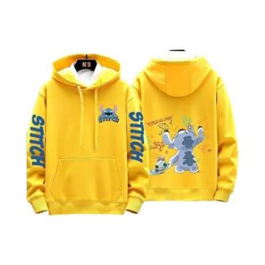 Imagem de Moletons Com Capuz Casuais Para Casais Disney Stitch Para Homens E Mul