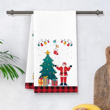 Imagem de Toalhas de Natal, Toalhas de Cozinha de Natal, Casa de Férias Interior Casa de Banho Festa Decorações Sazonais Noel - 23