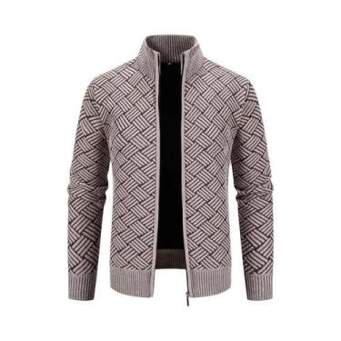 Imagem de Jaqueta Masculina Grossa E Quente De Inverno Com Forro De Lã, Corta-Ve