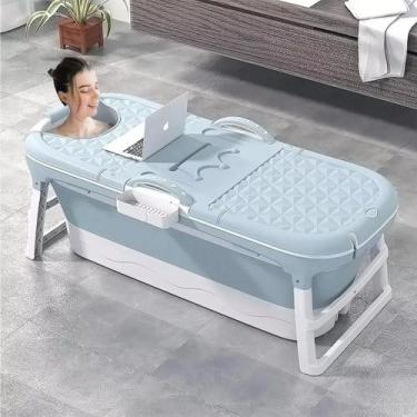 Imagem de Banheira Dobrável Adulto 148cm Azul Snel Home - Uzy