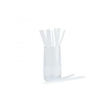 Imagem de Canudos de suco e leite de soja descartáveis a granel - Canudos de chá de leite de pérola espessos não embalados com pontas duras e pontiagudas